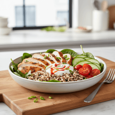 High-protein breakfast bowl
