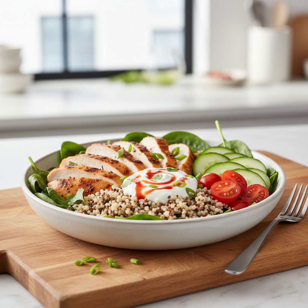 Citrus-Ginger Chicken &amp; Quinoa Satiety Bowl – Diet Food Guide Recipes | Diet Food Guide